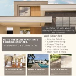 Charless Painting & Pressure Washing - Running specials 15% off all full interior or exterior projects. Let's transform your home.