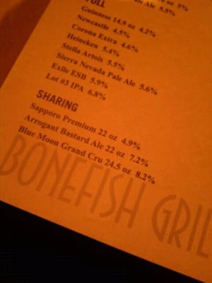 Menu photo 5 Bonefish Grill Bel Air, MD