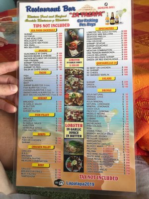 Menu photo 6 La Palapa Cabo San Lucas, BCS Menu photo 6 La Palapa Cabo San Lucas, BCS