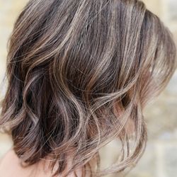 Hair by Mel - Baby lights and balayage with depth, and easy grow out.
