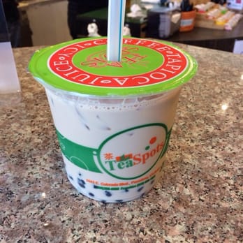 Tea Spots - Large milk tea with free boba (Yelp check-in) for $3.50. ($2.75 for regular size, $.75 more for a large) - Shaved Ice Near Me - Pasadena, California Tea Spots - Large milk tea with free boba (Yelp check-in) for $3.50. ($2.75 for regular size, $.75 more for a large) - Shaved Ice Near Me - Pasadena, California