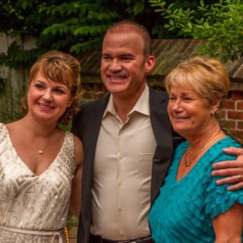 Bradden's - Picture taken with Alice on our wedding day, May 21, 2016, on Braddens patio. - New American Near Me - Saint Charles, Missouri Bradden's - Picture taken with Alice on our wedding day, May 21, 2016, on Braddens patio. - New American Near Me - Saint Charles, Missouri
