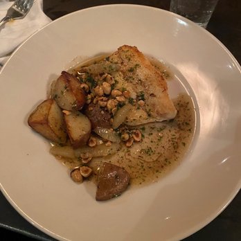 Scales - Halibut w/ hazelnut - Seafood Near Me - Portland, Maine Scales - Halibut w/ hazelnut - Seafood Near Me - Portland, Maine