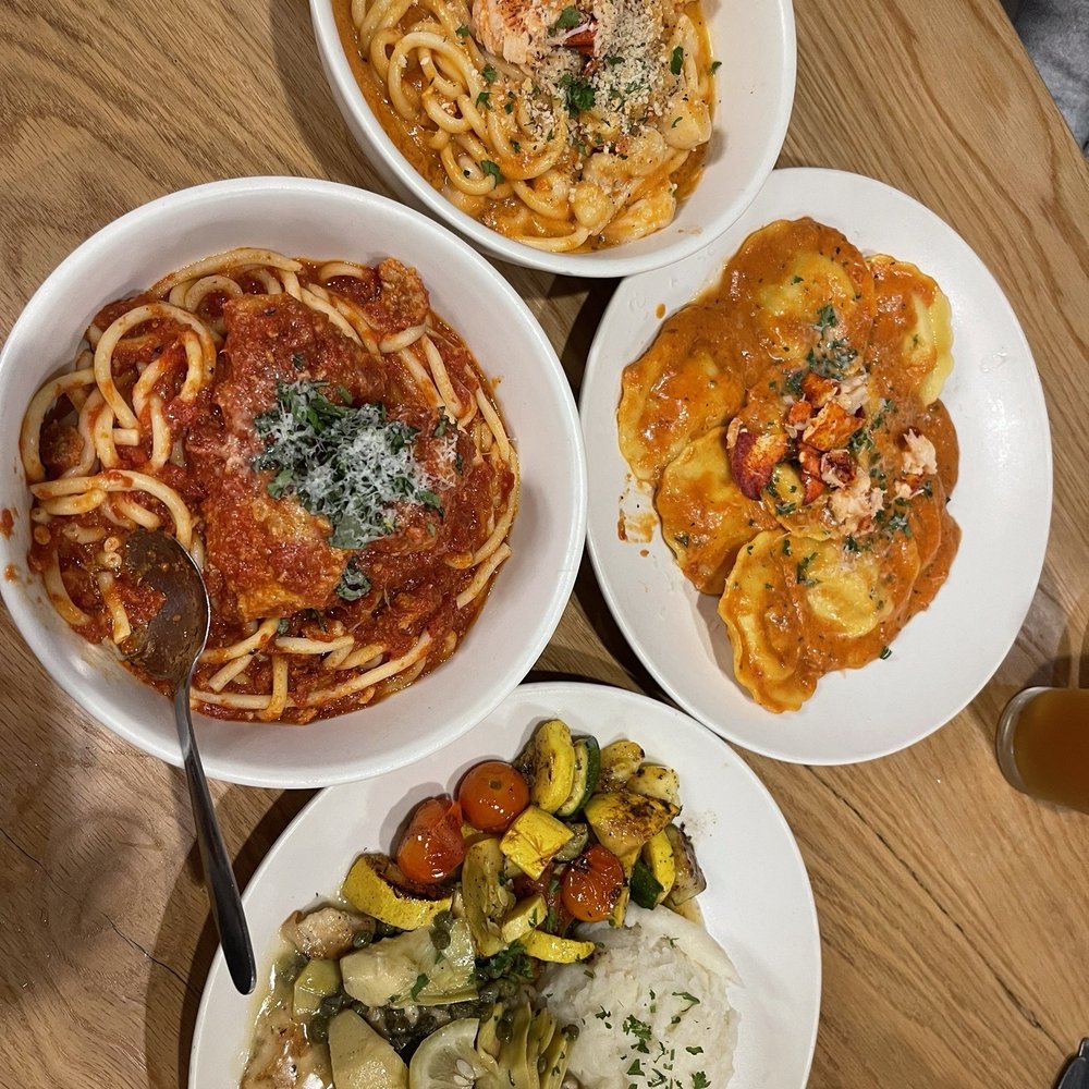 Roma Table - Seafood Bucatini & Meatballs Lobster & Shrimp Ravioli Bucatini & Meatballs Lemon Chicken Scallopini - Italian Near Me - Sevierville, Tennessee Roma Table - Seafood Bucatini & Meatballs Lobster & Shrimp Ravioli Bucatini & Meatballs Lemon Chicken Scallopini - Italian Near Me - Sevierville, Tennessee