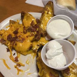 Loaded potato skins Loaded potato skins
