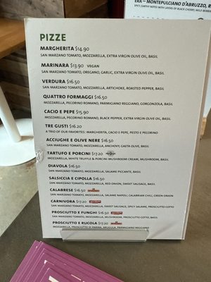 Menu photo 2 Simò Pizza - Meatpacking New York, NY