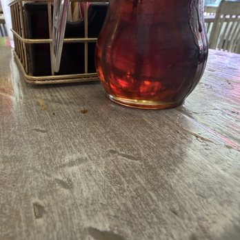 The Brunchery - untidy tables. Hard to see but there was syrup on the table - Breakfast & Brunch Near Me - Chicago, Illinois