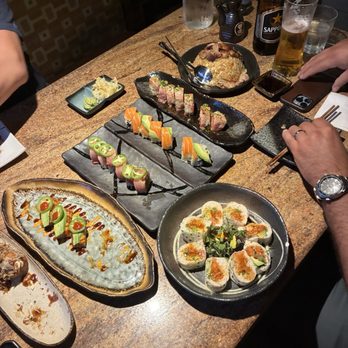 Enraku - Alaskan roll, Harmony roll, Baja California roll, Cajan roll, fried rice and takoyaki. - Sushi Bars Near Me - Fullerton, California Enraku - Alaskan roll, Harmony roll, Baja California roll, Cajan roll, fried rice and takoyaki. - Sushi Bars Near Me - Fullerton, California