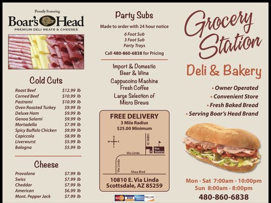 Menu photo 3 Grocery Station Scottsdale, AZ