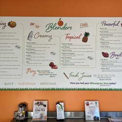 Blenders In The Grass- Buellton - Menu
