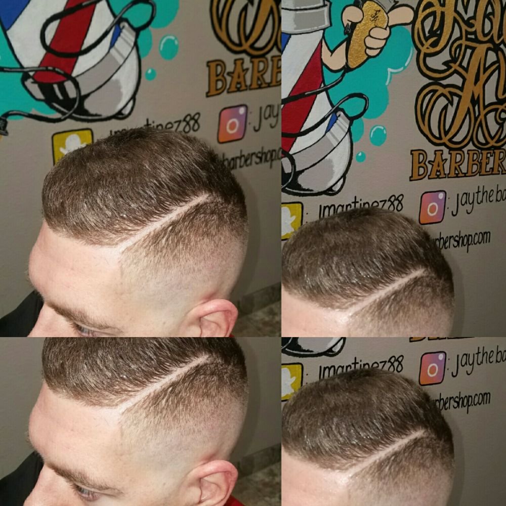 Fade Away Barber Shop Logo