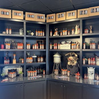 Bad to the Bone BBQ - Sauces display - Barbeque Near Me - San Juan Capistrano, California Bad to the Bone BBQ - Sauces display - Barbeque Near Me - San Juan Capistrano, California