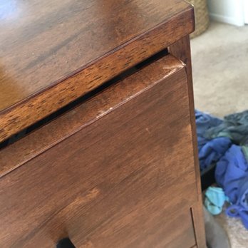 Sky Moving - New $700 dresser, solid wood. Severely damaged in move with Skymovers. - Movers Near Me Sky Moving - New $700 dresser, solid wood. Severely damaged in move with Skymovers. - Movers Near Me