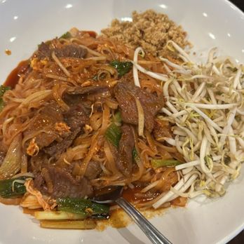 Zabb Thai & Sushi - Beef Pad Thai (our replacement for the twice botched teriyaki chicken) - Sushi Bars Near Me - Davie, Florida Zabb Thai & Sushi - Beef Pad Thai (our replacement for the twice botched teriyaki chicken) - Sushi Bars Near Me - Davie, Florida