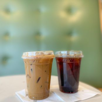 Grinder’s Coffee Bar - -iced lavender latte w/ almond milk
-cold brew - Coffee & Tea Near Me - Houston, Texas Grinder’s Coffee Bar - -iced lavender latte w/ almond milk
-cold brew - Coffee & Tea Near Me - Houston, Texas