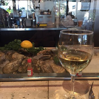 Tin Fish - Oysters and wine! My two favorite things! - New American Near Me - Sunrise, Florida