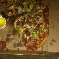 Domino's Pizza - Didn't even finish cutting my pizza...