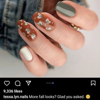 2EM Nail Place - This was my inspiration photo I showed them but asked for an almond shape. They did great! - Nail Salons Near Me - Irvine, California 2EM Nail Place - This was my inspiration photo I showed them but asked for an almond shape. They did great! - Nail Salons Near Me - Irvine, California