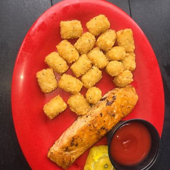 Drake's - Seared Salmon w/Tots - Burgers Near Me - Burlington, North Carolina