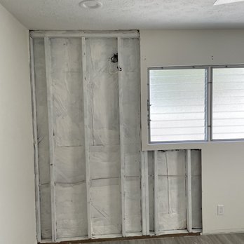 Ahsing’s Construction - Before (following mold remediation by a remediation specialty company). - General Contractors Near Me