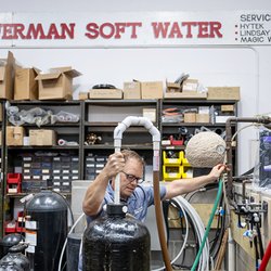 Haferman Water Conditioning - Haferman is a full service water conditioning company providing reconditioning of systems, like in this image, to sales of new equipment.