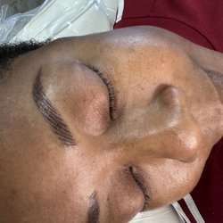 Nano brows- machine hair strokes, suitable for all skin types!