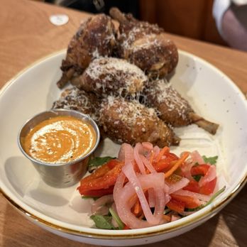 Centro Cali Brewing - Garlic Parm Wing Lollipops - Breweries Near Me - Bakersfield, California