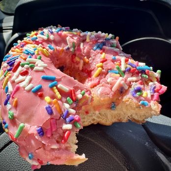 King Donuts - Strawberry Frosted with Sprinkles - Donuts Near Me - Seattle, Washington King Donuts - Strawberry Frosted with Sprinkles - Donuts Near Me - Seattle, Washington