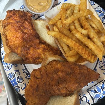 Dave's Hot Chicken - Dave's #1 2 Tenders w/ Fries - Chicken Shop Near Me - Davie, Florida Dave's Hot Chicken - Dave's #1 2 Tenders w/ Fries - Chicken Shop Near Me - Davie, Florida