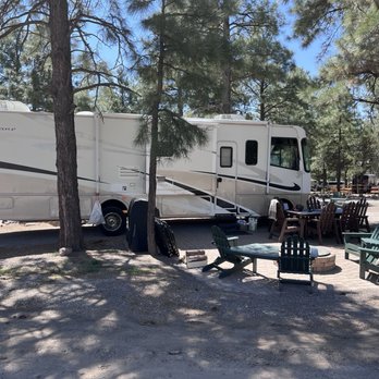 Flagstaff KOA - Our Patio Spot - RV Parks Near Me - Flagstaff, Arizona
