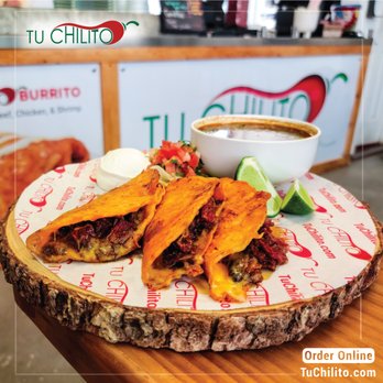 Tacos Tu Chilito - Quesabirria Plate
Order at TuChilito.com - Tacos Near Me - North Richland Hills, Texas Tacos Tu Chilito - Quesabirria Plate
Order at TuChilito.com - Tacos Near Me - North Richland Hills, Texas