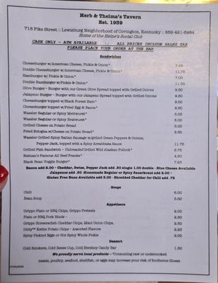 Menu photo 4 Herb & Thelma's Tavern Covington, KY Menu photo 4 Herb & Thelma's Tavern Covington, KY