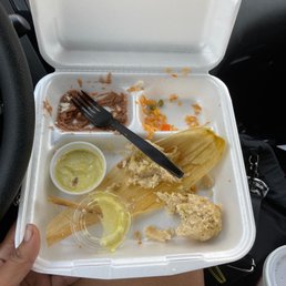 To go tamale plate To go tamale plate