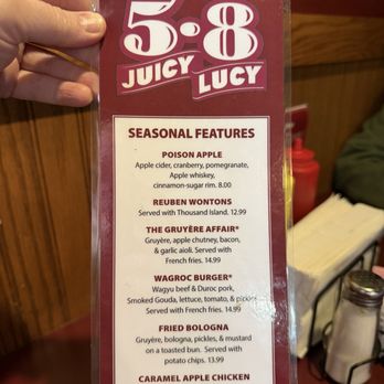5-8 Grill & Tap - Menu - American Near Me - St Paul, Minnesota