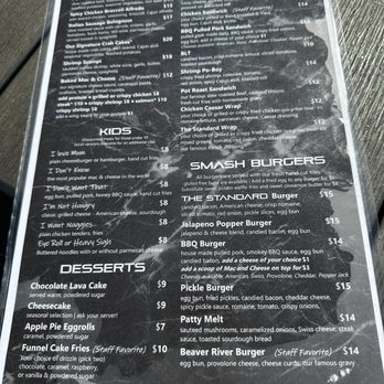 The Standard - Sept 2024 menu - Bars Near Me - Beaver, Pennsylvania