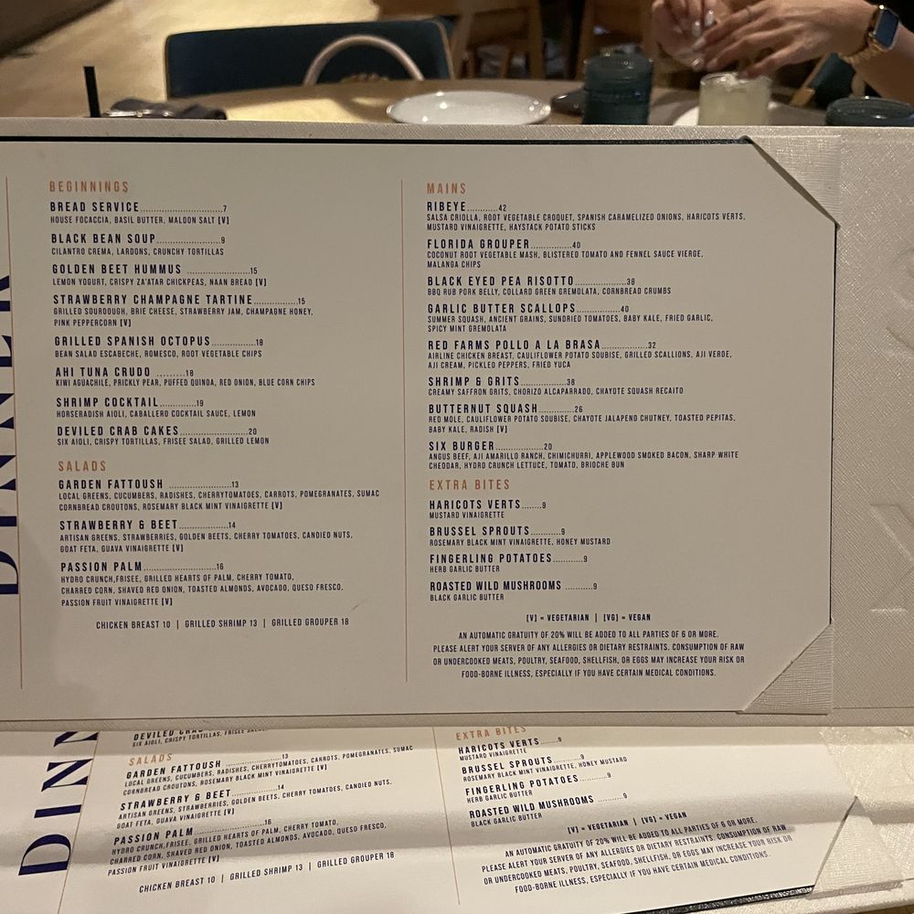 Six - Dinner Menu - Cocktail Bars Near Me - Tampa, Florida Six - Dinner Menu - Cocktail Bars Near Me - Tampa, Florida