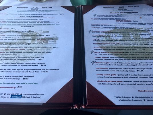Menu photo 6 Ki's Steak & Seafood Restaurant Glendale Heights, IL
