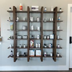 Care First Walk-In Clinic - Our wellness wall for supplements and low-toxin products