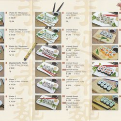 Asia-Markt - Sushi Karte I