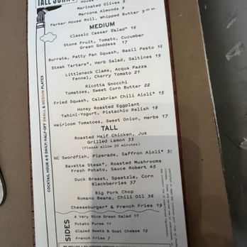 Tall John's - Dinner menu - American Near Me - Asheville, North Carolina Tall John's - Dinner menu - American Near Me - Asheville, North Carolina