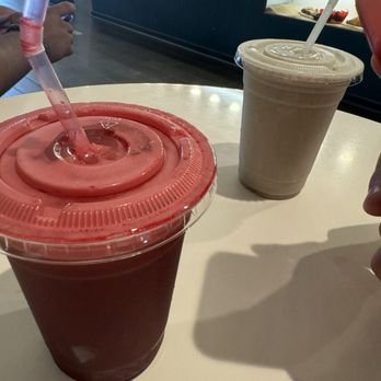 Griot Cafe - Beet juice and strawberry banana shake - Coffee & Tea Near Me - Jersey City, New Jersey Griot Cafe - Beet juice and strawberry banana shake - Coffee & Tea Near Me - Jersey City, New Jersey