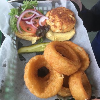 Fitzie's Marina & Pub - Crab Cake Sandwich - Pubs Near Me - Leonardtown, Maryland Fitzie's Marina & Pub - Crab Cake Sandwich - Pubs Near Me - Leonardtown, Maryland