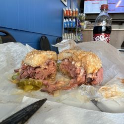 Obviously, you need to get the roast beef sandwich! Large Roast Beef Sandwich