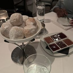 Donuts and the dipping sauces