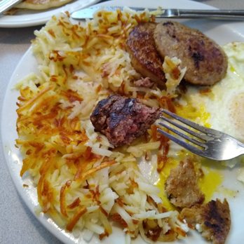 Omega Restaurant - Country sausage and eggs with hash browns - American Near Me - Milpitas, California Omega Restaurant - Country sausage and eggs with hash browns - American Near Me - Milpitas, California