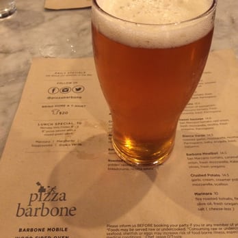 Pizza Barbone - Draught Lagunitas IPA - Pizza Near Me - Hyannis, Massachusetts