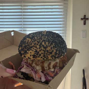 Peach & Pine - Spicy chicken sandwich - Vegan Near Me - St. James, New York Peach & Pine - Spicy chicken sandwich - Vegan Near Me - St. James, New York