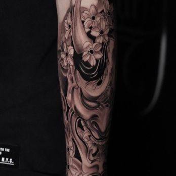 Nothing Hurts Tattoos - Oni tattoo sleeve - Tattoo Near Me - Brooklyn, New York