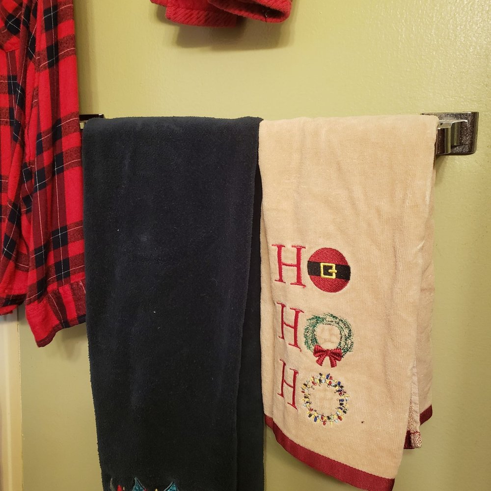 Holiday towels are a must! Holiday towels are a must!