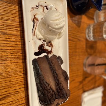 Glacier BrewHouse - I forget if this was the "Original Peanut Butter Pie" or the "Chocolate Overload Cake," but both were great! - American Near Me - Anchorage, Alaska Glacier BrewHouse - I forget if this was the "Original Peanut Butter Pie" or the "Chocolate Overload Cake," but both were great! - American Near Me - Anchorage, Alaska